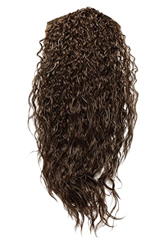 WIG ME UP H9311-6 Hairpiece half wig Clip-In Extension very long stringy crimpy curls curly latin shiny oily wet-look volume chocolate brown 26inch - Image 3