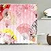 Produktbild Syiboo Duschvorhang Farbfächer 300x200cm Duschvorhäng Anti Schimmel,Wasserabweisend Stoff Duschrollo Waschbar,3D Draussen Bad Vorhang Schnell Trocknend,Badewanne Badezimmer Decor Vorhänge