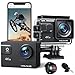 Produktbild WOLFANG Action Cam,WiFi 4K 60 FPS Neue GA300 Actionkamera,8xZoom 24MP,Unterwasserkamera 40 Meter mi,Dual-Mikrofonen,170° Weitwinkel Verbesserter,EIS 2.4 G Fernbedienung,2 x 1350 mAh Akkus,Touchscreen