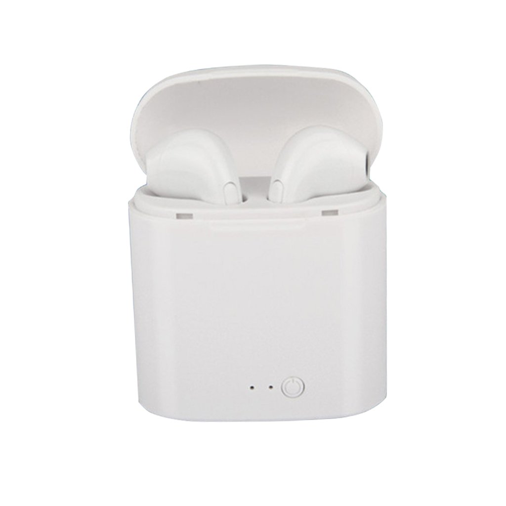 TWS i7 Wireless Bluetooth 4.1 HeadPhones Stereo Earbud W/ Charger Box White-image-33