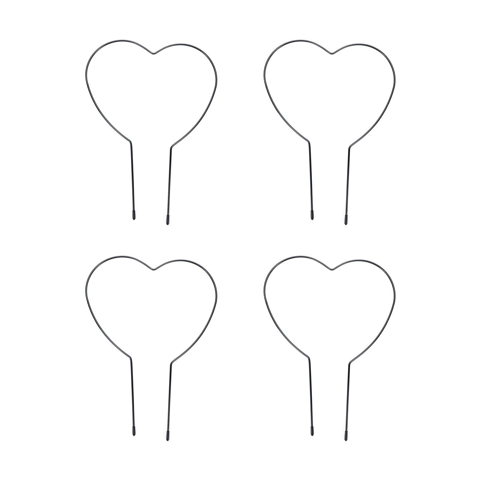 LC LICTOP Heart Shape Trellis for Climbing Plants Indoor Outdoor Modern Style Frame Trellis Plant Tool 4 Pcs (Type 3，250x340mm)