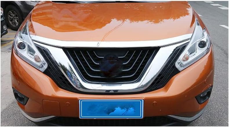 1pcs ABS Chrome Car Front Grill Grille Cover Decorative Molding Cover Trim for Nissan Murano 2015 2016 2017 2018 2019 2020 2021 2022 2023 2024