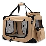 Leicht, flexibel und praktisch - Sie können Ihr Haustier bei Ihren Reisen überall hin mitnehmen können. Maß: 60 x 42 x 42 cm. 【【Achten Sie bitte auf die Größe: als Größe M gelten alle Katzen und Hunde mit einem Gewicht bis 11 kg!】】