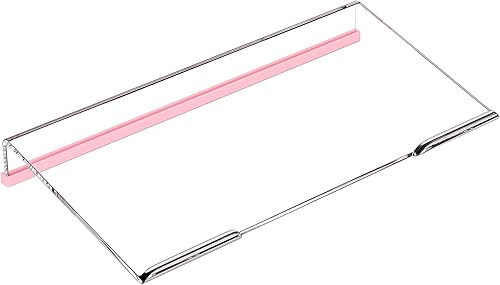 Richboom Soporte de teclado de computadora para escritorio, 11.8 pulgadas, pequeño elevador de teclado acrílico transparente, 78 teclas, elevador de