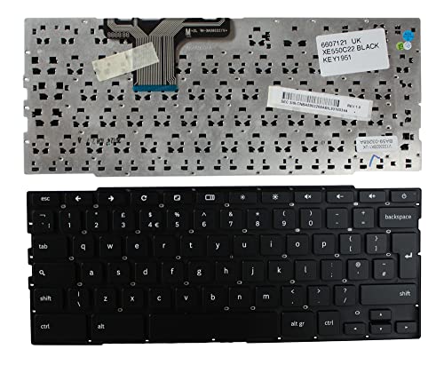 Clavier pour ordinateur portable Samsung XE550C22-H02US noir pour le télétravail