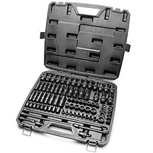 3/8 Inch Drive 84 Piece Impact Socket MASTER SET, our Most Complete Set Ever with SAE & Metric from 1/4 Inch - 3/4 Inch, 6mm - 19mm, Standard/Deep/Universal and Star and Inverted Star Sockets & More