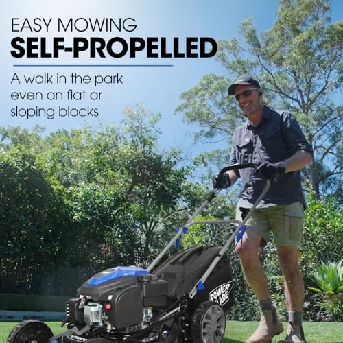 20" 200cc Self-Propelled Lawn Mower, 7 Height, Steel Deck, Deck Wash Port, OHV 4-Stroke Petrol - VS900 - Image 6