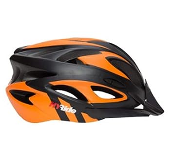 Schrodinger15 60002 Adult Bicycle Cycle Helmet Matt Orange/Black Diameter 58-63cm Medium Adjustable