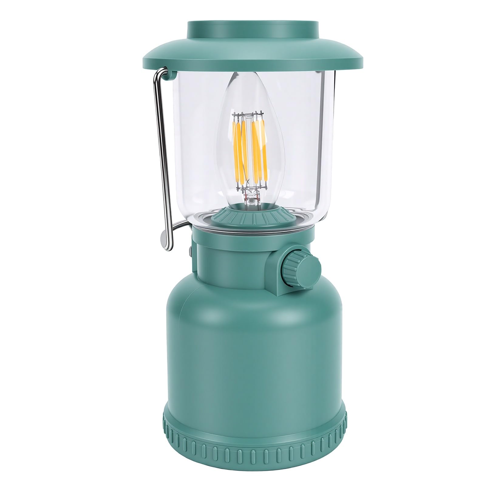 FTVOGUE Lanterna da Campeggio Portatile IP68 Impermeabile 400lm ABS Luce di | Uso di Emergenza per Uragani, Tempeste, Interruzioni di Corrente, Batteria da 1800 MAh, Autonomia da 3 a 35 Ore, Luce Calda