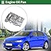 Motoforti No.04E103603G Engine Oil Pan Oil Pan Sump Transmission Oil Pan for Volkswagen Polo 2014-2018 Aluminum Silver Tone