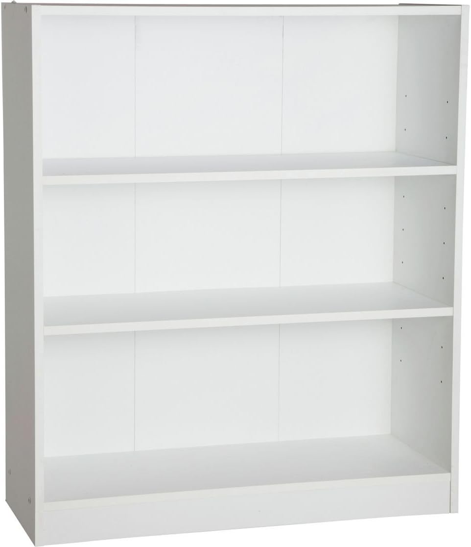 High Quality Small Extra Deep Self-Assembly White Bookcase