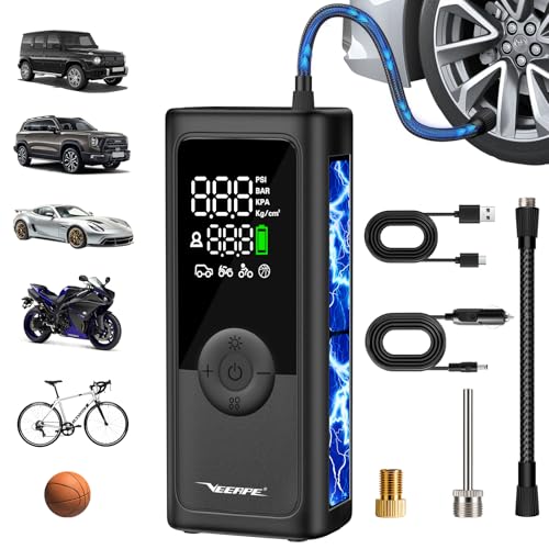 VEEAPE Tiny Pump Mini Bike Tire Pump - Max 120PSI