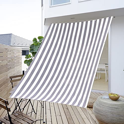 Cool Time 日除け シェード オーニング 撥水 グレーホワイト 1年間の