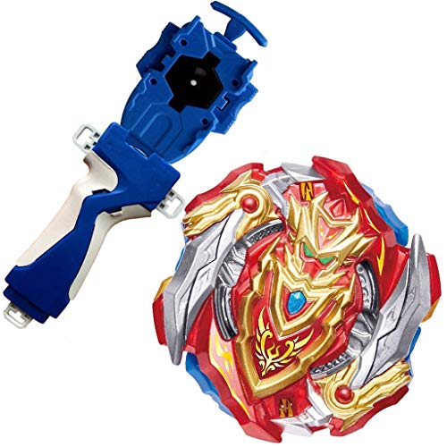 Bey Battle Evolution Blade Turbo God Bay B-129 Booster Cho-Z Achilles.00.Dm Gyro Starter Set Blue String Launcher Grip Batting Top Games & Accessories Bey Burst Gaming Tops Spinning Toy Boy\'s Gift