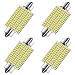 4Pcs 800 Lumens Super Bright 42mm Festoon Led Bulb,48-EX Chipsets 569 578 211-2 212-2 DE3423 DE3425 Led Bulb for Dome lights, Xenon White