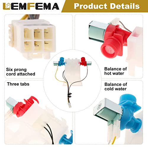 W10144820 Washer Water Inlet Valve by Lemfema - Used condition - Image 2