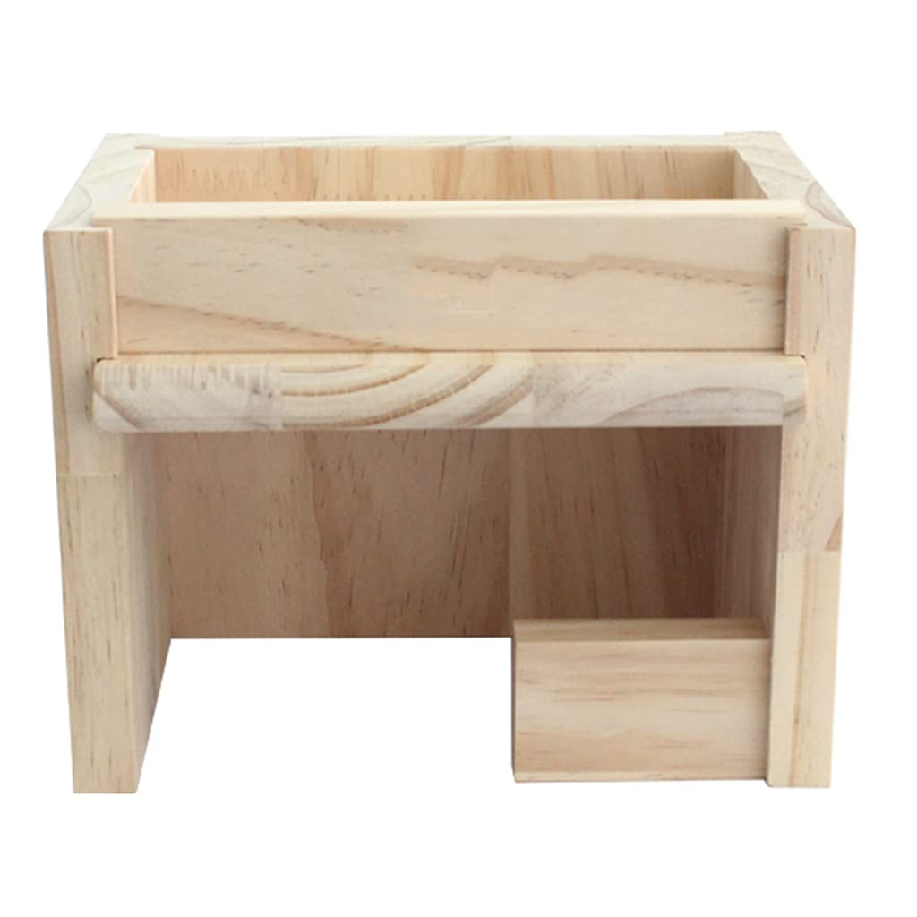 Escondite De Terrario Escalada La Caja Nido Paisajismo Madera Natural Reptil Refugio De Tortugas Cueva Suministros para Mascotas Accesorios para Terrarios (Marrón 20 * 13 * 15 cm)