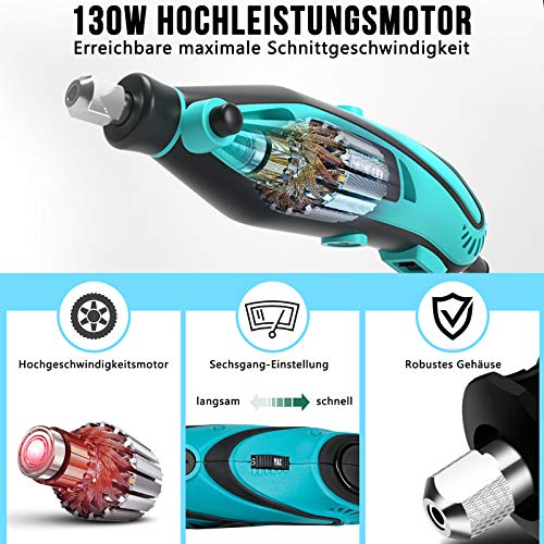 LARS360 Set di 180 mini smerigliatrice angolare