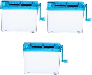 VILLCASE 3 Peças Trituradora De Arquivo Mini Trituradora De Papel Portátil Mini Trituradora De Papel Trituradora De Papel Tira Pequena Trituradora Manual Diária Trituradora De Papel De