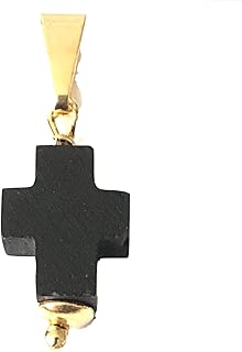 Azabache Cross Stone Protection Charms for Chains Dije Mal de Ojo - coolthings.us