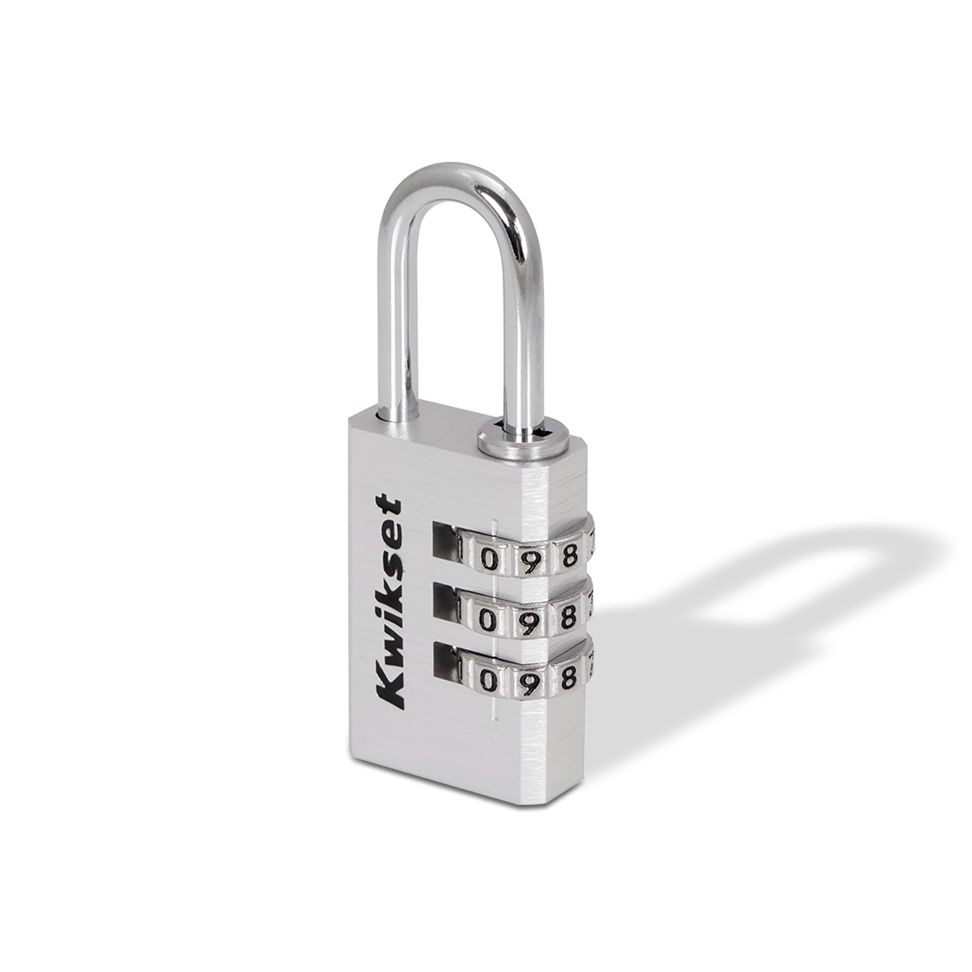 Kwikset Aluminum Resettable 3-Digit Combination Padlock