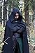 JPXH Renaissance Cloak with Hood Medieval Costume Men and Women Cape Halloween Blue