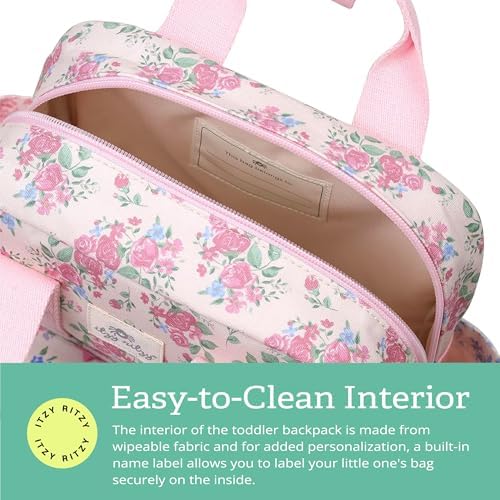 Itzy Ritzy Toddler Backpack, Baby Daycare Bag w/Spacious Interior, Ribbons - 4