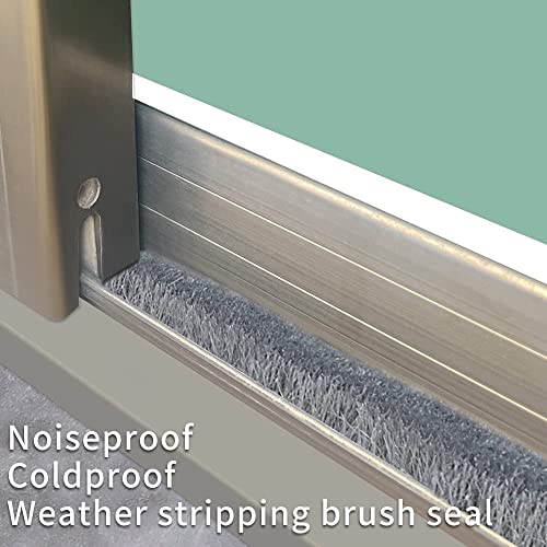 Image of Wool 5-Meter, Window Sealing Strips, Weather Stripping for Door Weatherproof, Soundproof, Windproof, D7Ustproof Door Window Frame Seal Brush Strip, Window Door Seal Strip