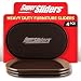 SuperSliders 4724095N Reusable XL Heavy Furniture Movers for Carpet- Quickly and Easily Move Any Item, 9-1/2" x 5-3/4" Brown (4 Pack)