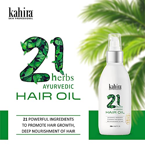 Image of Dandruff Control Combo: 21 Herbs Ayurvedic Hair Oil (200ml) & Natural Lavender Patchouli Shampoo (300ml) - Dandruff Protection, Nourishment & Moisturization for Flaky Scalp