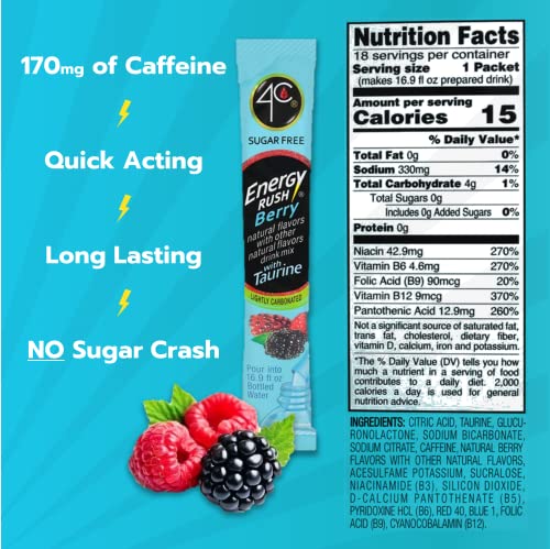 4C Energy Rush Berry Stix 18ct - Image 3