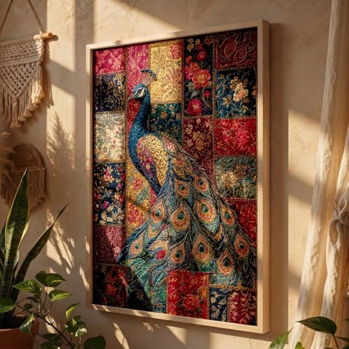 Image of kotart Traditional Art Wall Painting Home Decoration With Frame For Living Room Bed Room Hotel Wall Decor Digital Reprint Engineered Wood (14X20 inch)