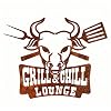 Rerum & Consilium Schild Grill&Chill Lounge in Edelrost-Optik I Made in Germany I 52 x 41 cm I 477 g I Stahl