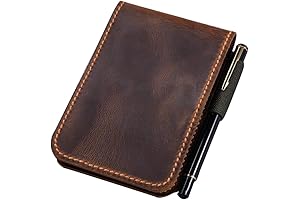 Personalized Genuine Leather Notepad Cover Holder for 3 x 5 Inch Rite...