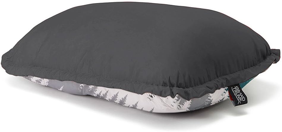 Grand Trunk Adjustable Travel Pillow | Lightweight & Packable Puffy Pillow with Drawstring Loft Control | Machine Washable | Peacock Green