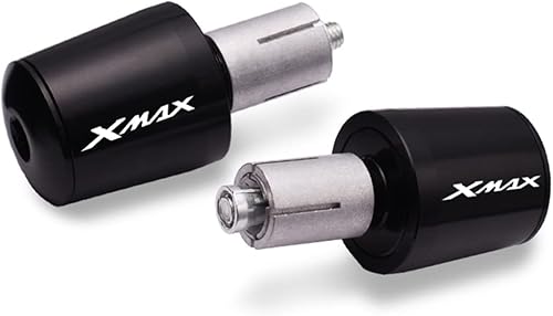 Miniatura 7 de Manillar de motocicleta Peso final manillar Grips Cap Anti vibración Silder Plug para Yamaha XMAX300 XMAX400 X-MAX 125 250 300 400