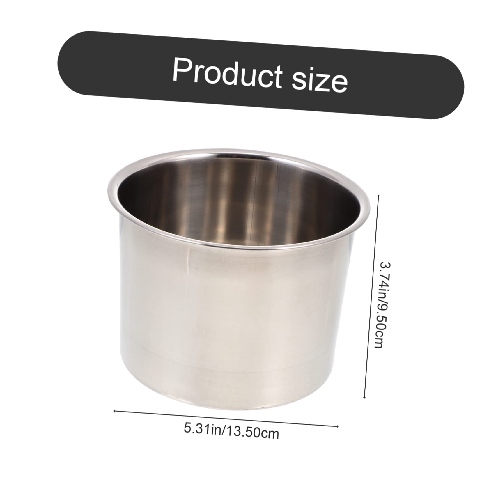 NUOBESTY Taza para Hacer Velas Diy, Kit Manual de Acero Inoxidable, 1 Set