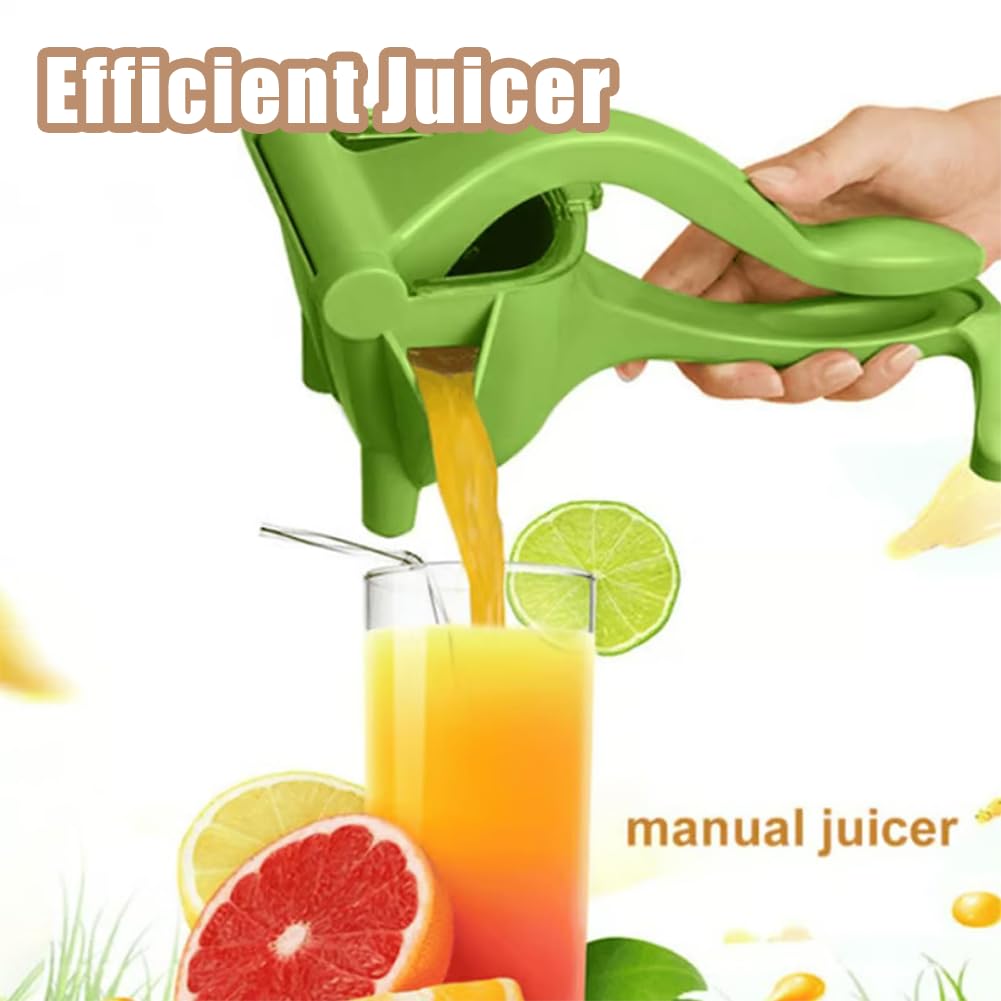 Exprimidor de Limones Manual en Aleación de Aluminio - Prensa Manual de Frutas Robusta para Naranjas y Granadas - Extractor de Zumo Ergonómico con Boquilla en Forma de V (B-Large)