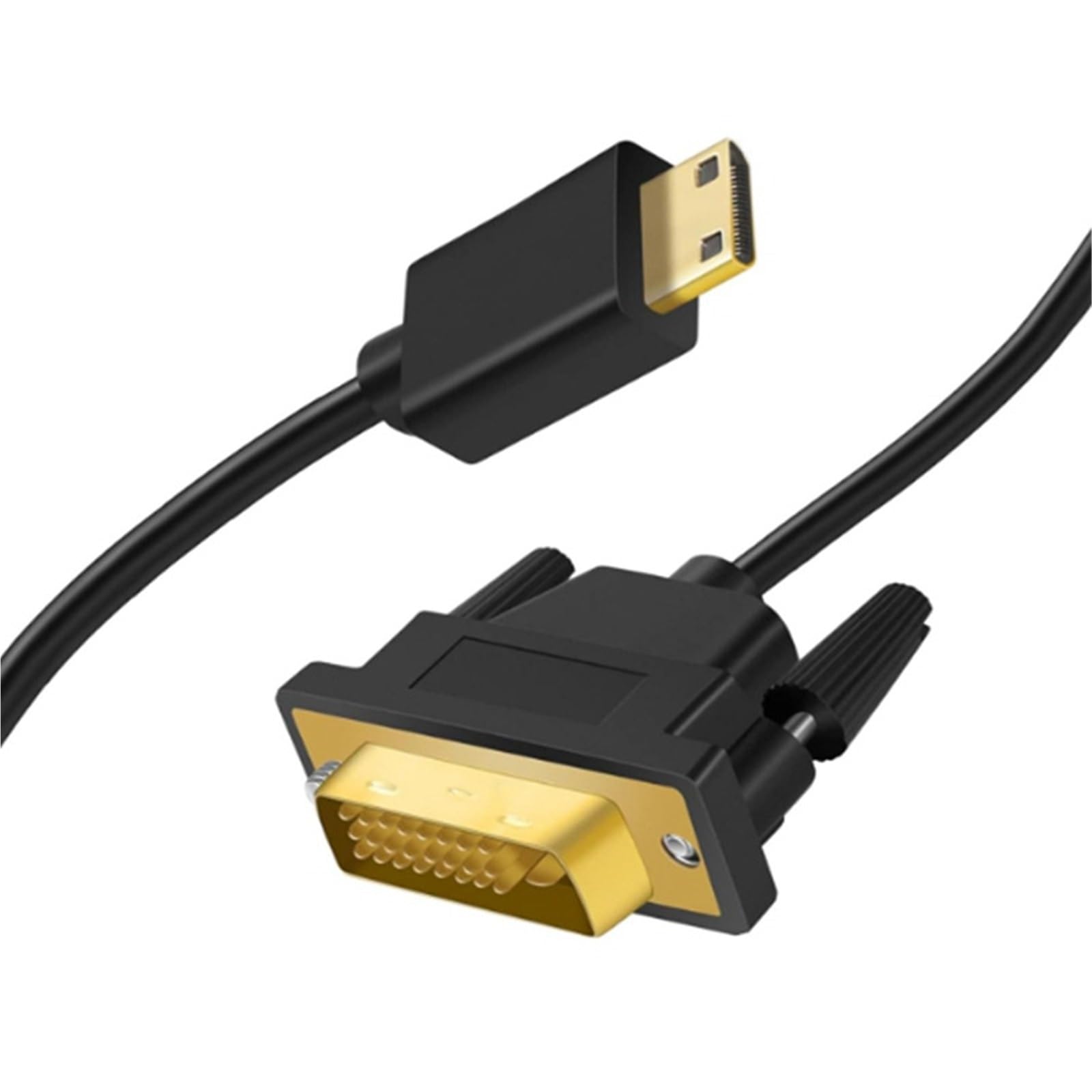 Mini HDMI kompatybilny z DVI 24+1 Złącze publiczne Mini HDMI kompatybilny z DVI Kabel krosowy o wysokiej rozdzielczości 0,3 m-1,8 m (1,8 m)