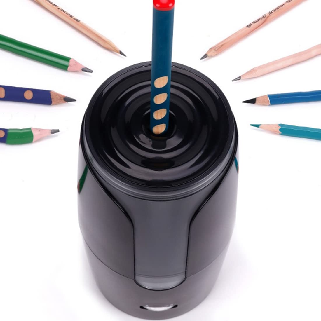 Temperamatite Elettrico | Temperamatite Automatico Regolabile in Spessore con Ricarica USB | Strumenti per Studenti e Forniture Scolastiche