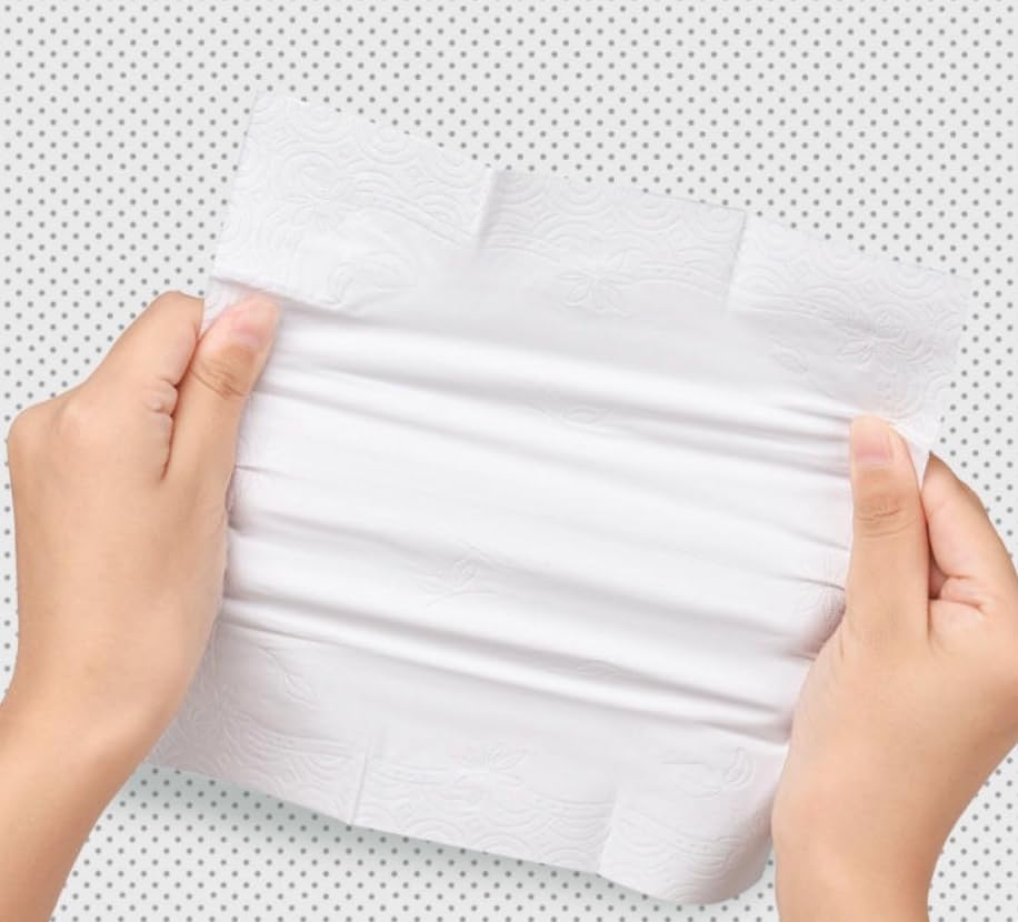 Image of DC DECORIO Tissue Papers (3 Ply, 8 Pulls Per Pack) | Pack of 2| 100% Skin-safe Sleek Tissue Papers for Car, Bathroom, Bedroom, Office (White)