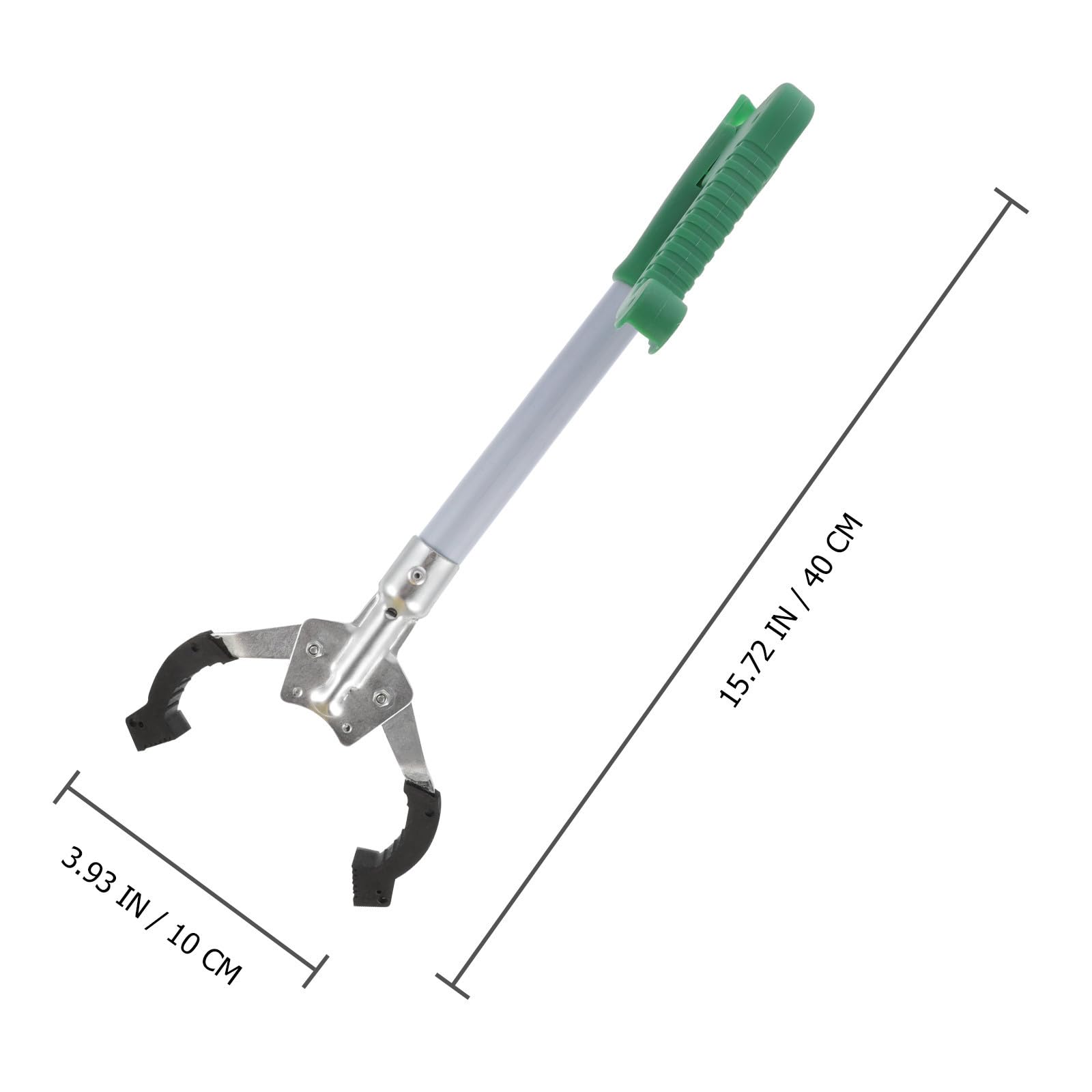 CLISPEED Greifer zum Aufheben Aluminiumlegierung Greifzange mit Starkem Halt und Sicherer Metallklemme für Müllsammlung und Abfallpraktische Anwendung
