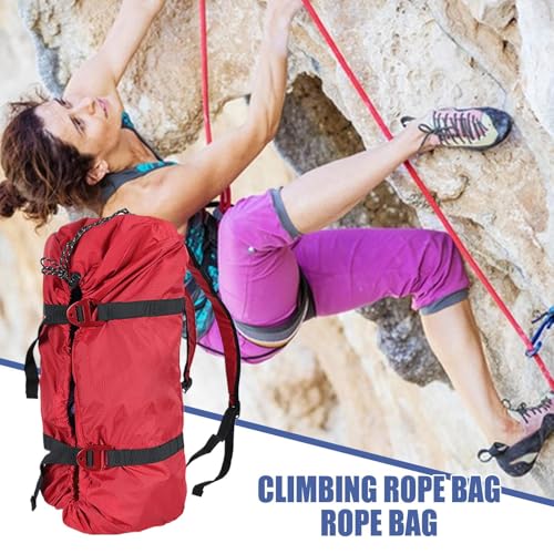 Bolsa de cuerda para escalada y saco de almacenamiento ajustable para senderismo 2