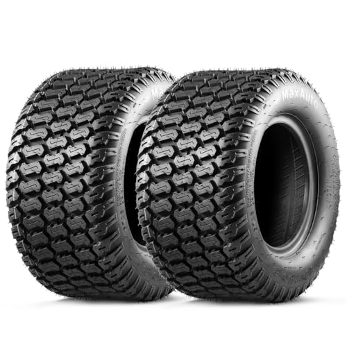 MaxAuto 16x7.50-8 16x7.5x8 Turf Saver Lawn Mower Tire 4PLY Set of 2
