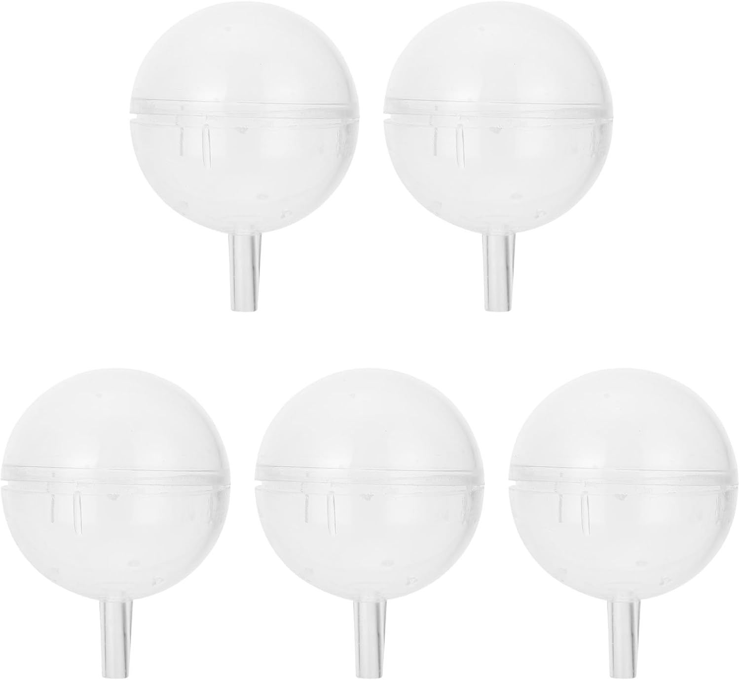TOYANDONA 25pcs Clear Chocolate Holder Ball - Plastic Diy Truffle Packaging Boxes Candy Wrappers Chocolate Bouquet Holder for Valentines Day Arrangement Wedding Birthday