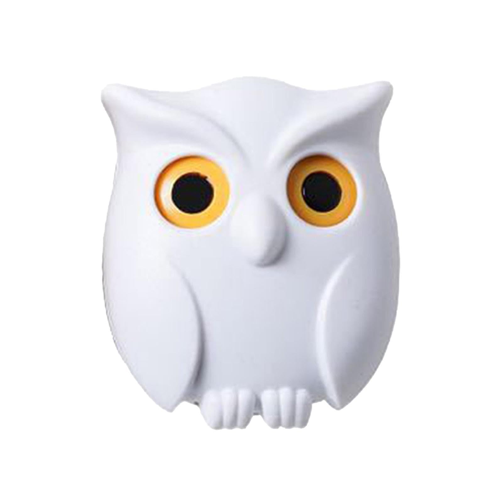 Ayumn 01 Owl Coat Hook, Magnetic Wall Keychain, Wall Mounted Owl Key Holder, Hook Storage, No Need To Drill Holes, Decorative Wall Hook, Wall Self Adhesive Tape, Automatic Open And Close Eyes Magnetic Wall