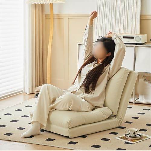 Chaise de sol réglable pour adulte, siège de jeu et de yoga blanc - 5