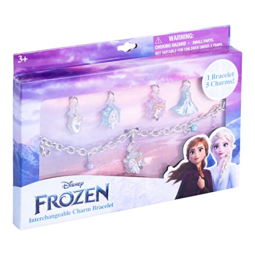 LUV HER Frozen Add A Charm Toy Bracelet and Costume Jewelry Box Set with 1 charm bracelet & 5 interchangeable charms - Ages 3+
