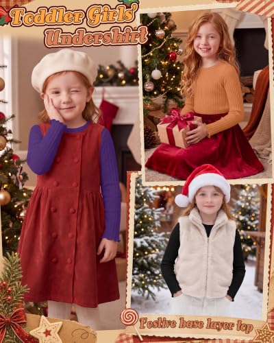 Image of 3 Pack Toddler Girls Cute Long Sleeve Cotton Shirts