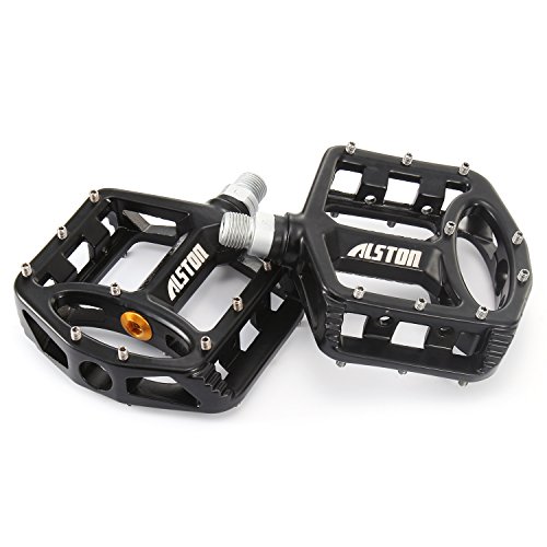 Alston 1 Pair Mountain Bike Pedal, MTB/BMX CrMo CNC Machined 9/16